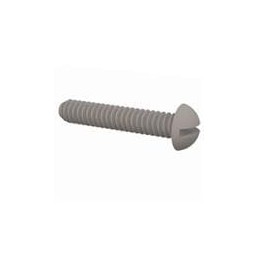 1 pcs : 010632R075 - Screws & Fasteners Round Slotted Screw, 6-32 Thread, 3/4 Lg, Natural, Nylon
