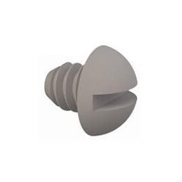 1 pcs : 010440R012 - Screws & Fasteners Round Slotted Screw, 4-40 Thread, 1/8 Lg, Natural, Nylon