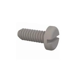 1 pcs : 010440P031 - Screws & Fasteners Pan Slotted Screw, 4-40 Thread, 5/16 Lg, Natural, Nylon