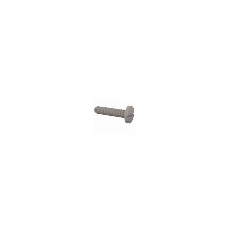 1 pcs : 010256B039 - Screws & Fasteners Binder Slotted Screw, 2-56 Thread, 25/64 in Lg, Natural, Nylon