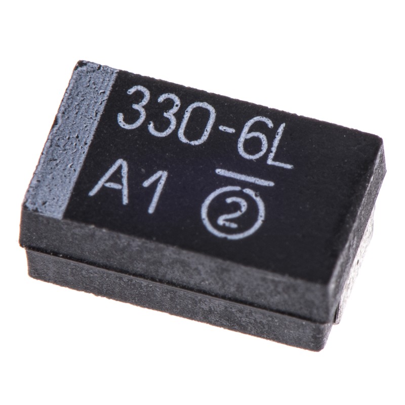 500 pcs - Vishay 330μF MnO2 Tantalum Capacitor 6.3V dc, 293D Series