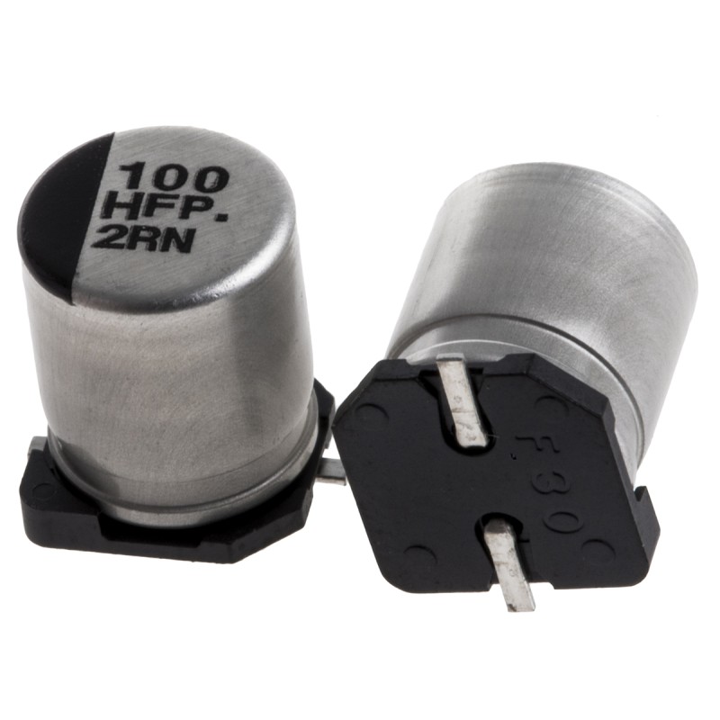 500 pcs - Panasonic 100μF Aluminium Electrolytic Capacitor 50V dc, Surface Mount - EEEFP1H101AP