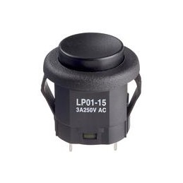 1 pcs : LP0115CMKW01A - Pushbutton Switches SPDT ON-(ON) 3A BLK SNAP-IN MOUNT
