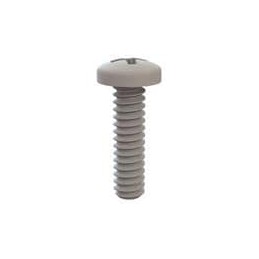 10 pcs : 010632PW050 - Screws & Fasteners Pan Phillips Screw, 6-32 Thread, 1/2 Lg, Natural, Nylon