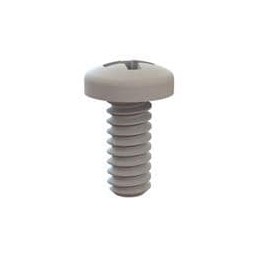 10 pcs : 010632PW031 - Screws & Fasteners Pan Phillips Screw, 6-32 Thread, 5/16 Lg, Natural, Nylon