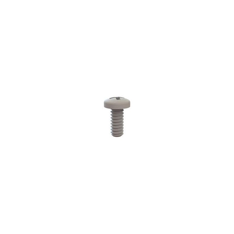 10 pcs : 010632PW031 - Screws & Fasteners Pan Phillips Screw, 6-32 Thread, 5/16 Lg, Natural, Nylon