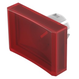 1 pcs - EAO Red Rectangular Push Button Lens for Use with Push Button