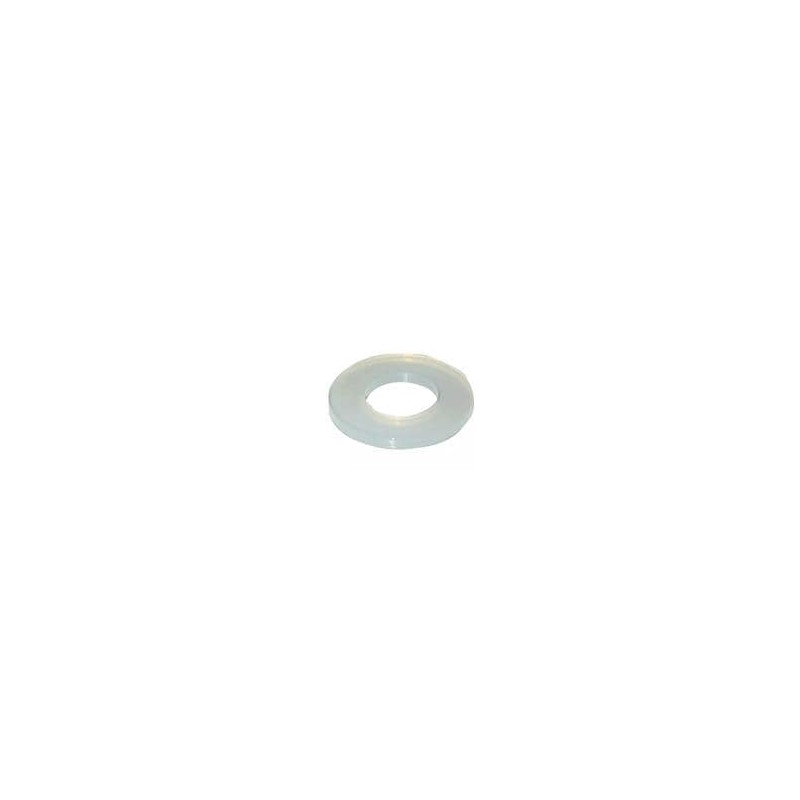 10 pcs : 16M02050080 - Washers Flat Washer, 2.15mm ID, M2 Screw, Natural, Nylon, 5.00mm OD