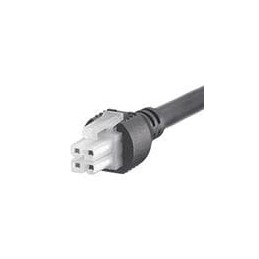 1 pcs : 245135-0405 - Sensor Cables / Actuator Cables MINIFIT 4CKT CBL AY DR OVRMLD 0.5M BLK