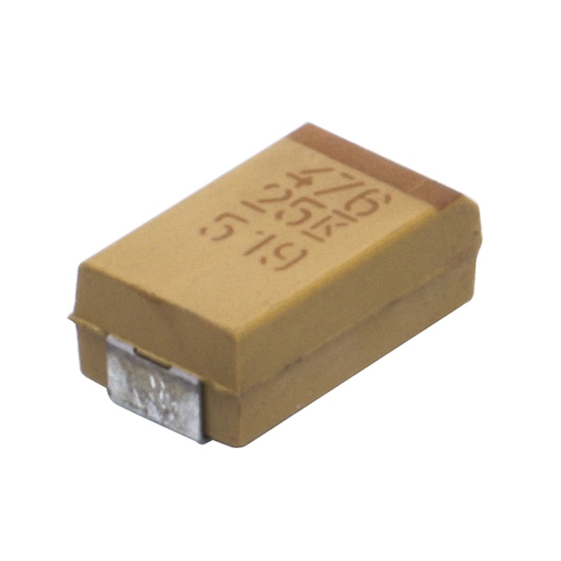 500 pcs - KEMET 47μF MnO2 Tantalum Capacitor 25V dc, T491 Series