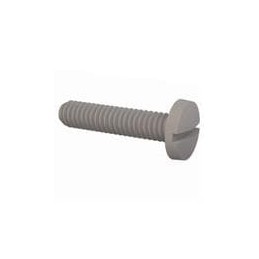 1 pcs : 010832B075 - Screws & Fasteners Binder Slotted Screw, 8-32 Thread, 3/4 in Lg, Natural, Nylon