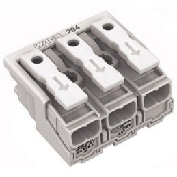 10 pcs - Wago 294 Series Power Supply Connector, 3-Pole, Female, 24A