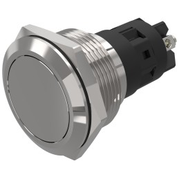 1 pcs - EAO 82 Series Push Button Switch, Latching, Panel Mount, 22.3mm Cutout, SPDT, 240V, IP65, IP67