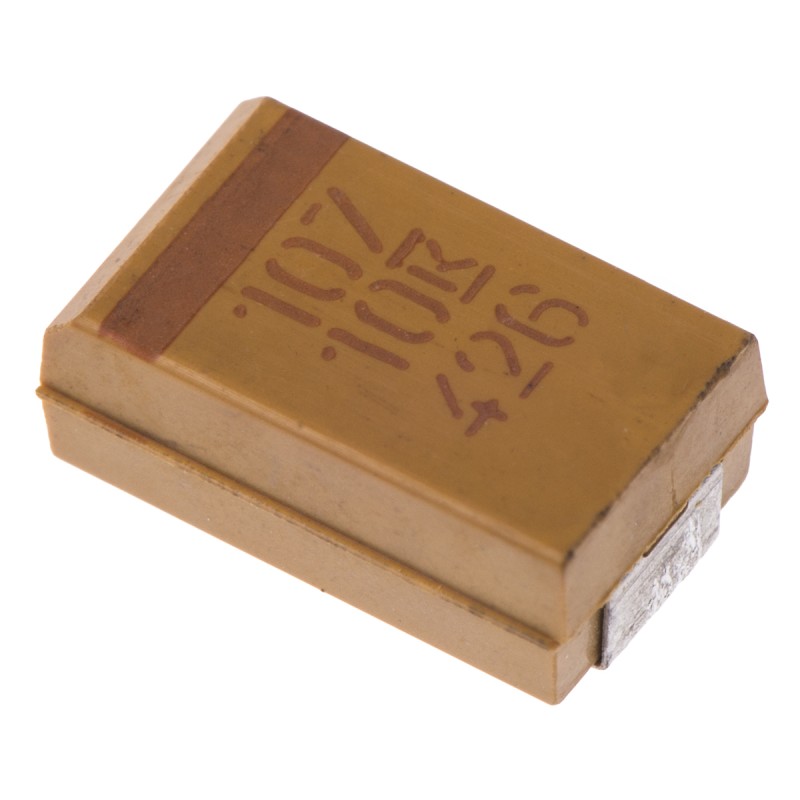 500 pcs - KEMET 100μF MnO2 Tantalum Capacitor 10V dc, T491 Series