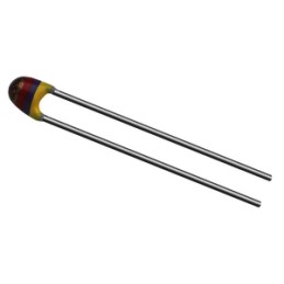 50 pcs - Vishay NTC Thermistor, 3.3kΩ Resistance, NTC Type, 3.3 x 3 x 9mm