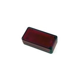 1 pcs : 1551BTRD - Enclosures, Boxes & Cases SUBMINIATURE PLASTIC TRANS RED