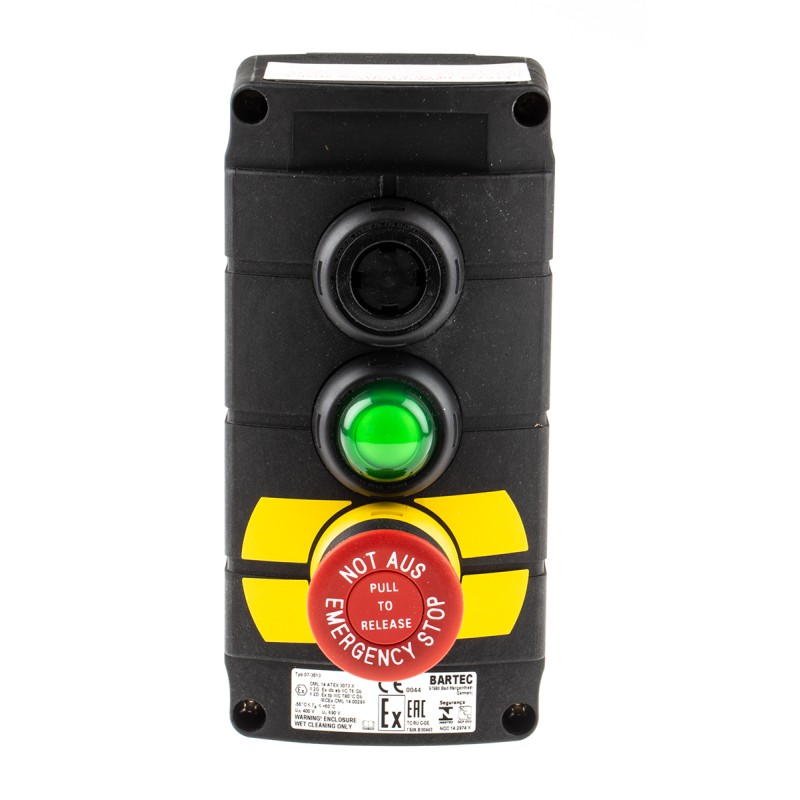 1 pcs - Bartec Control Station Switch - SPDT, IP66, IP67