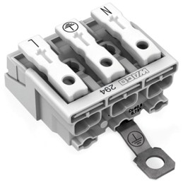 10 pcs - Wago 294 Series Power Supply Connector, 3-Pole, Female, 24A