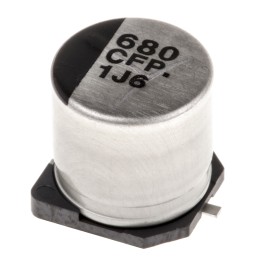 500 pcs - Panasonic 680μF Aluminium Electrolytic Capacitor 16V dc, Surface Mount - EEEFP1C681AP