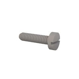 1 pcs : 50M025045K005 - Screws & Fasteners Hex Slotted Screw, M2.5 X .45 Thread, 5mm Lg, Natural, Nylon