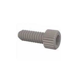 1 pcs : 3404400031 - Screws & Fasteners Hex Socket Cap Screw, 4-40 Thread, 5/16 Lg, Knurled, Natural, Nylon