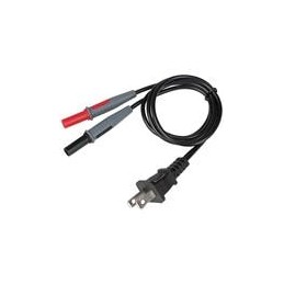 1 pcs : 69357 - Tool Kits & Cases AC Plug to Banana Jacks