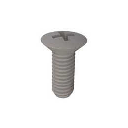 1 pcs : 50M030050M010 - Screws & Fasteners 90 Phillips CSK Screw, M3 X .5 Thread, 10mm Lg, Oval, Natural, Nylon