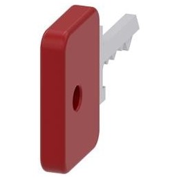 1 pcs : 3SU19500FK200AA0 - Switch Fixings KEY O.M.R. LOCK NO. 73037, RED