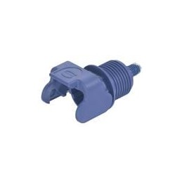 1 pcs : 09930011109 - Heavy Duty Power Connectors Han S 120 Screw Mount Housing blue M18 w/ male contact M6 (w/ Tuflok)