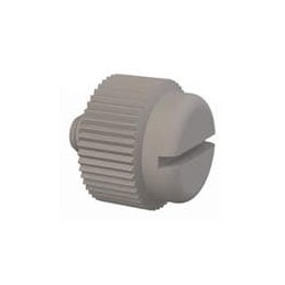 1 pcs : 50M040070T003 - Screws & Fasteners Slotted Thumb Screw, M4 X .7 Thread, 3mm Lg, Natural, Nylon