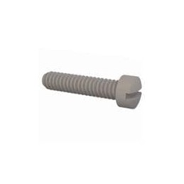 1 pcs : 010348F043 - Screws & Fasteners Fillister Slotted Screw, 3-48 Thread, 7/16 Lg, Natural, Nylon