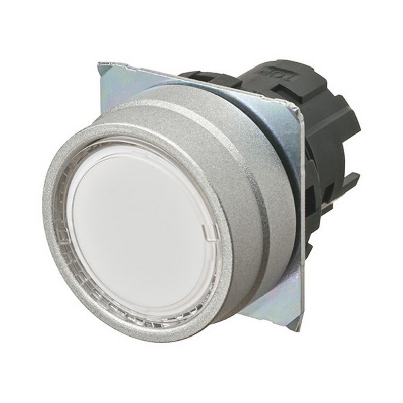 1 pcs - Omron A22NZ Series White Momentary Push Button Head, 22mm Cutout