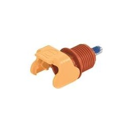 1 pcs : 09930011126 - Heavy Duty Power Connectors Han S 120 Screw Mount red M18 w/ male contact M6 (w/ unlocking protection
