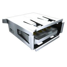 10 pcs - Samtec Right Angle, Through Hole, Socket Type A 2.0 USB Connector