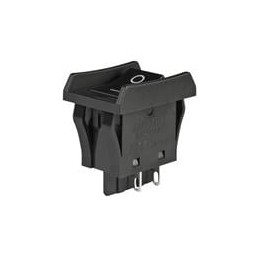 1 pcs : JWM21BA1A-A - Rocker Switches DPST ON-NONE-OFF BLK