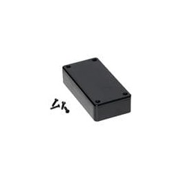 1 pcs : 1591ASBK - Enclosures, Boxes & Cases ABS, Economical Type 3.9x2x0.8' Black