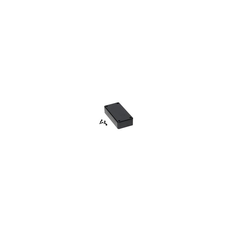 1 pcs : 1591ASBK - Enclosures, Boxes & Cases ABS, Economical Type 3.9x2x0.8' Black