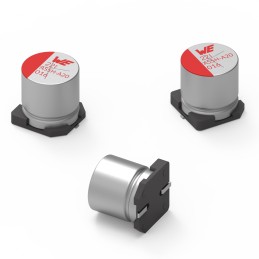 500 pcs - Wurth Elektronik 330μF Surface Mount Aluminium Polymer Capacitor, 50V dc