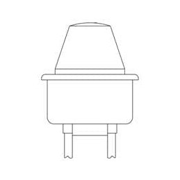 1 pcs : 2623T5 - Panel Mount Indicator Lamps GREEN DIFFUSED 7/8' MOUNTING HOLE