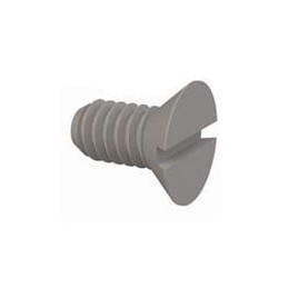 1 pcs : 022520A050 - Screws & Fasteners 82 Slotted CSK Screw, 1/4-20 Thread, 1/2 Lg, Flat, Natural, Nylon