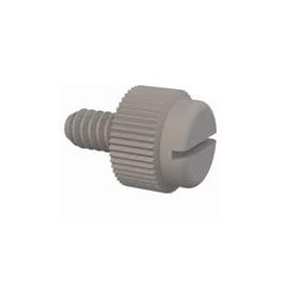 1 pcs : 090632025TEG - Screws & Fasteners Slotted Thumb Screw, 6-32 Thread, 1/4 Lg, Natural, Nylon