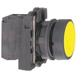 1 pcs - Schneider Electric Harmony XB5 Series Push Button, Panel Mount, 22mm Cutout, SPST