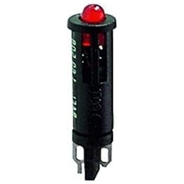 1 pcs : 1.69.508.864/1301 - LED Panel Mount Indicators Signal lamp LED 5mm Red Lens Red