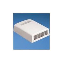 1 pcs : NK4BXWH-AY - Enclosures, Boxes & Cases NK 4-port surface mount box