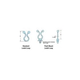 10 pcs : 3795 - Cable Ties LL 375 NATURAL STANDARD LOOP