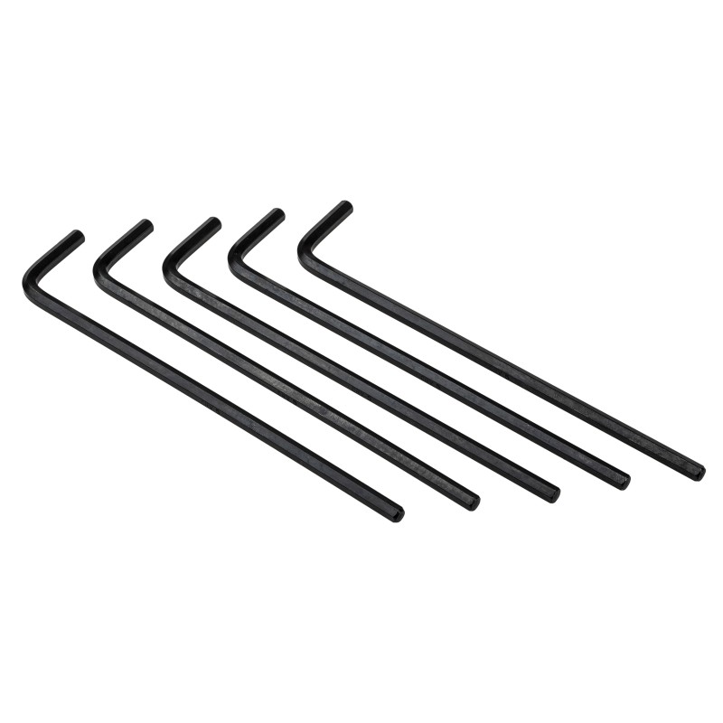 1 Pack of 5 - RS PRO 5 piece L Shape Metric Hex Key Set, 5mm
