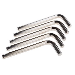 1 Pack of 5 - RS PRO L Shape Metric Hex Key, 8mm