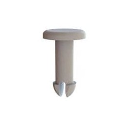 1 pcs : 27PIF0021 - Screws & Fasteners Push In Fastener, .080 Hole, .200 Panel Thk, Natural, Nylon, .186 OD