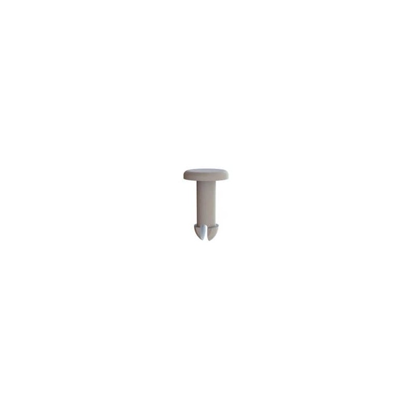 1 pcs : 27PIF0021 - Screws & Fasteners Push In Fastener, .080 Hole, .200 Panel Thk, Natural, Nylon, .186 OD