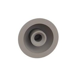 1 pcs : 27DM070 - Screws & Fasteners Female Dome Rivet, .203 Height, .438 OD, Natural, Nylon